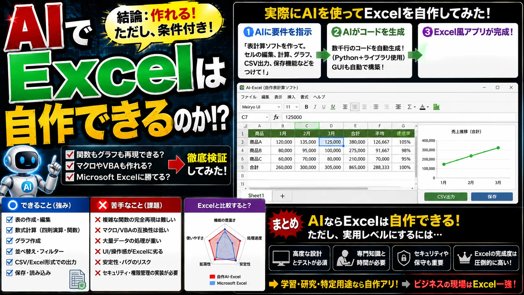 【検証】AIでExcelは自作できるのか