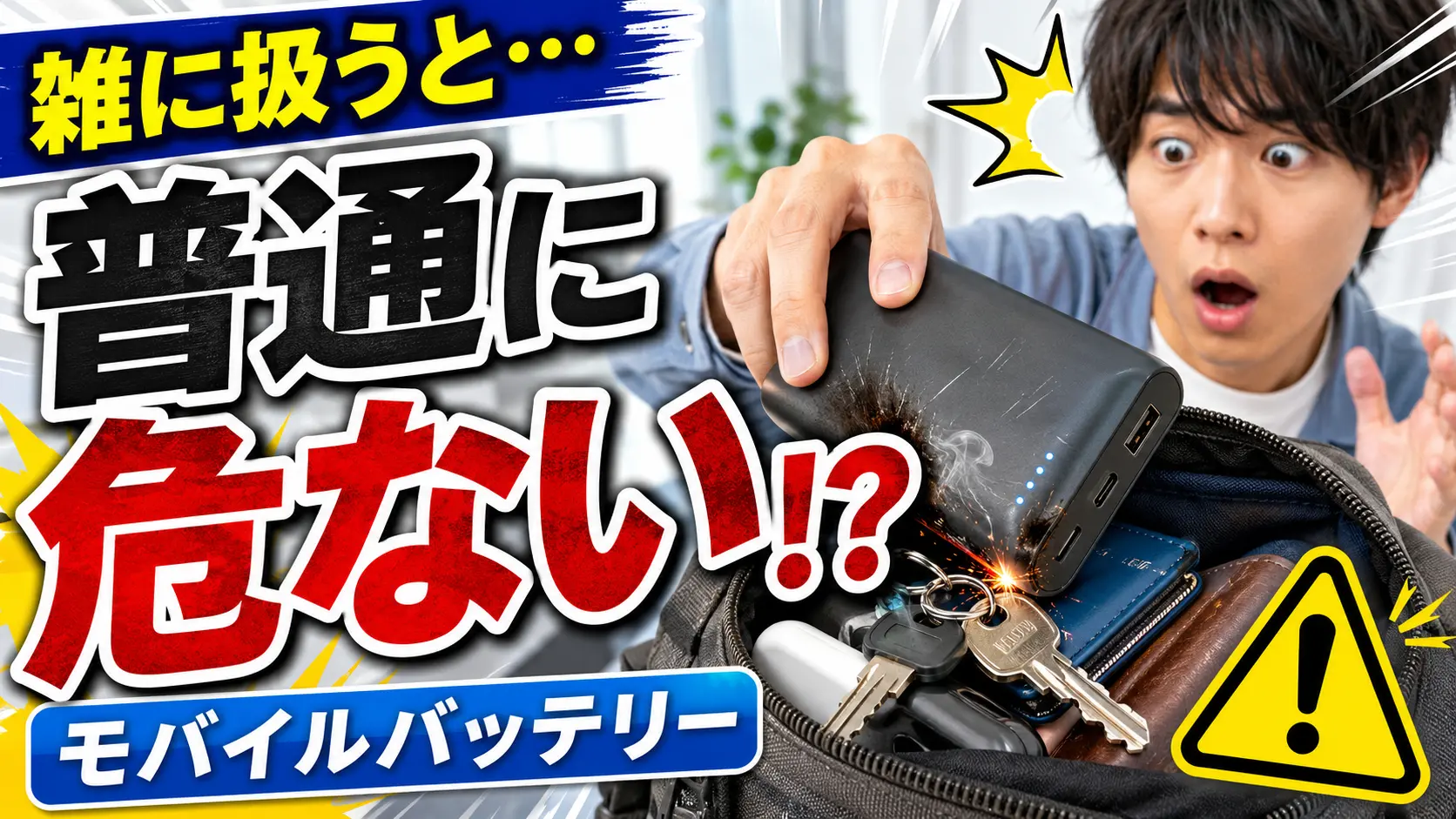 【注意喚起】モバイルバッテリーを雑に扱うと普通に危ない理由
